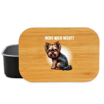 Nerv Mich Nicht Yorkshire Terrier Yorkie Yorkies - Lunch Box - Schwarz - Vorne