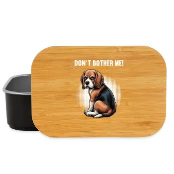 Don't Bother Me Beagle Beagle Owner Beagle Holder - Lunch Box - black - Front
