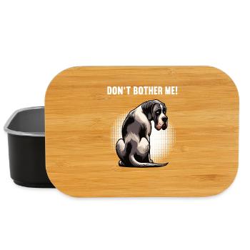 Don't Bother Me Great Dane Great Dane - Lunch Box - black - Front