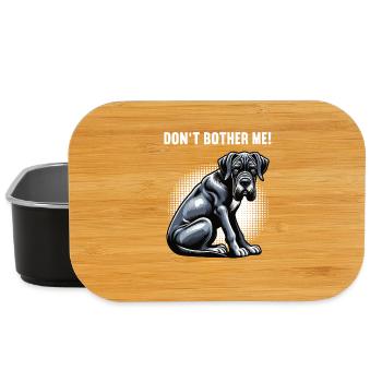 Don't Bother Me Great Dane Great Dane - Lunch Box - black - Front