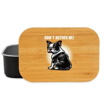 Don't Bother Me Boston Terrier Boston terrier dog - Lunch Box - black - Front