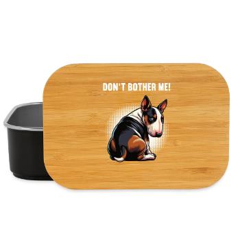 Don't Bother Me Miniatur Bullterrier Bully Bullys - Lunch Box - Schwarz - Vorne