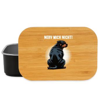 Nerv Mich Nicht Rottweiler Rottweilerbesitzer  - Lunch Box - Schwarz - Vorne