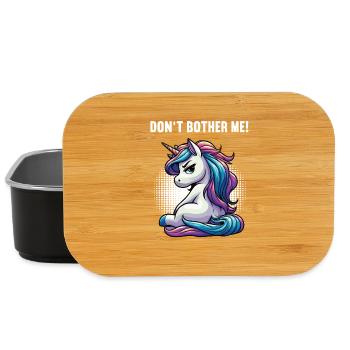 Ne me dérange pas, unicornes licornes fan de licornes - Boîte à goûter - noir - Devant