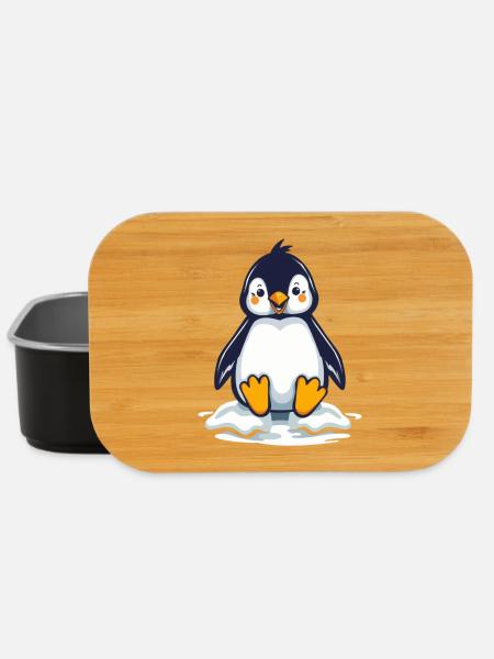 Pinguine Geschenk - Lunch Box - Schwarz