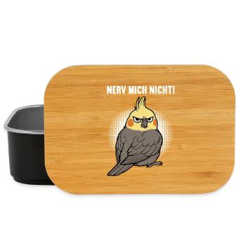 Nerv Mich Nicht Nymphensittich Nymphensittiche  - Lunch Box - Schwarz - Vorne