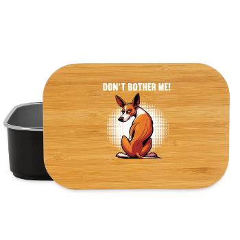 Ne me dérangez pas Podenco Podencos Podencos Amants de Podenco - Boîte à goûter - noir - Devant