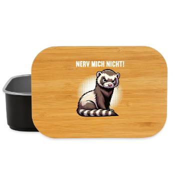 Nerv Mich Nicht Frettchen Frettchenbesitzer - Lunch Box - Schwarz - Vorne
