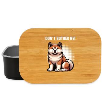Don't Bother Me Akita Akitabesitzer Akitaliebhaber - Lunch Box - black - Front