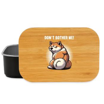 Don't Bother Me Akita Akitabesitzer Akitaliebhaber - Lunch Box - black - Front