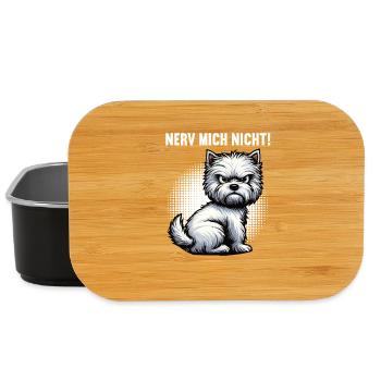 Nerv Mich Nicht West highland terrier Westie  - Lunch Box - Schwarz - Vorne