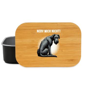 Nerv Mich Nicht Irischer Wolfshund Wolfshundhalter - Lunch Box - Schwarz - Vorne