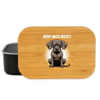 Nerv Mich Nicht Weimaraner Weimaranerbesitzer  - Lunch Box - Schwarz - Vorne