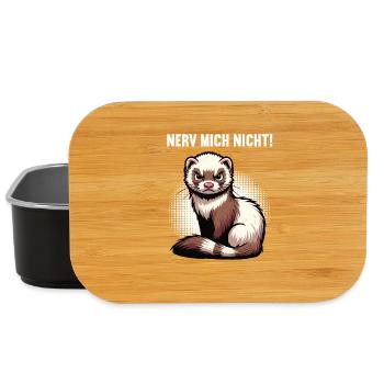 Nerv Mich Nicht Frettchen Frettchenbesitzer - Lunch Box - Schwarz - Vorne
