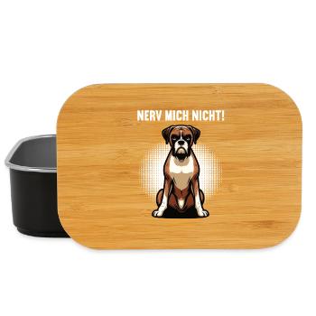 Nerv Mich Nicht Boxer Boxerhalter Boxerbesitzer - Lunch Box - Schwarz - Vorne