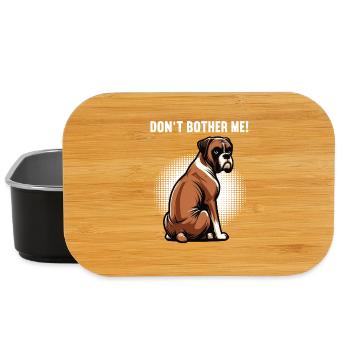 Ne m’embête pas Boxer Holder Boxer Propriétaire de boxer - Boîte à goûter - noir - Devant