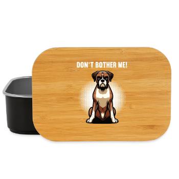 Don't Bother Me Boxer Boxerhalter Boxerbesitzer - Lunch Box - Schwarz - Vorne