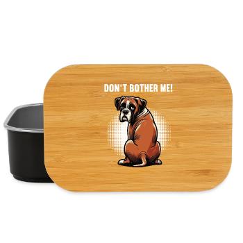 Don't Bother Me Boxer Boxerhalter Boxerbesitzer - Lunch Box - Schwarz - Vorne