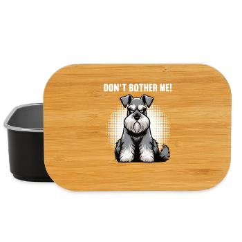 Don't Bother Me Schnauzer Riesenschnauzer  - Lunch Box - Schwarz - Vorne