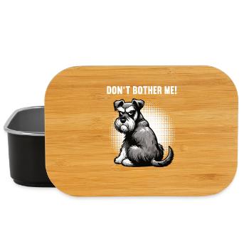 Don't Bother Me Schnauzer Riesenschnauzer - Lunch Box - black - Front