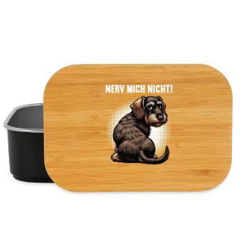 Nerv Mich Nicht Rauhaardackel Dackel Dackelhalter - Lunch Box - Schwarz - Vorne