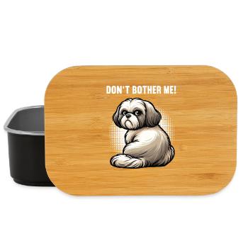 Don't Bother Me Shih tzu Shih tzus Shih tzu Halter - Lunch Box - black - Front