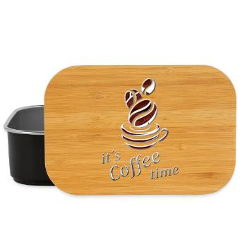 Kaffee Trinker - Lunch Box - Schwarz - Vorne