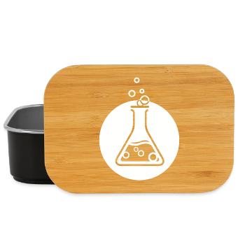 Fiole Scientifique Chimie Symbole Erlenmeyer - Boîte à goûter - noir - Devant
