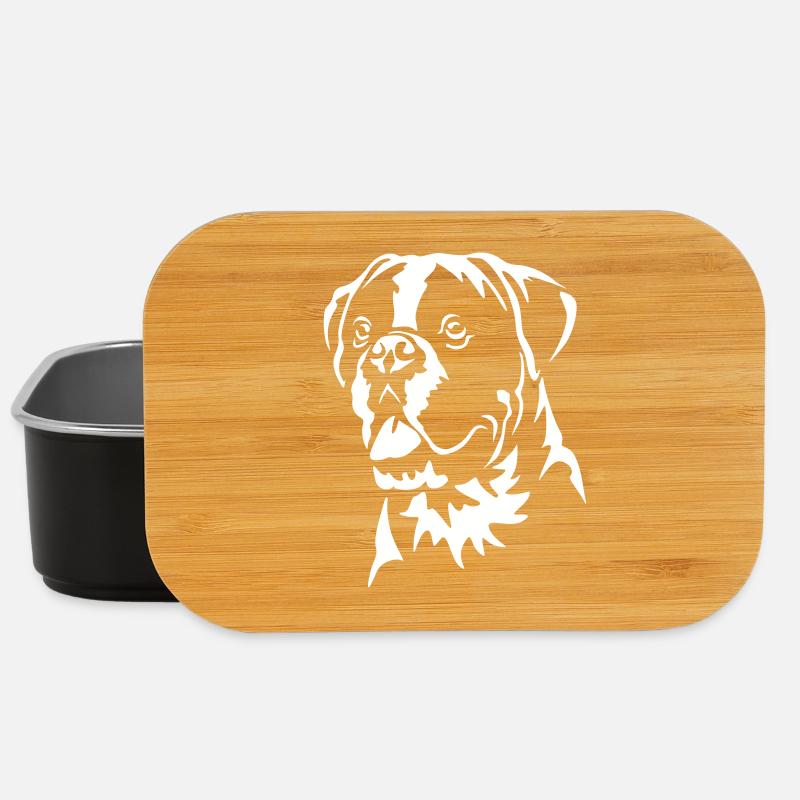 Boxer Kopf "Black Edition" - Lunch Box - Schwarz