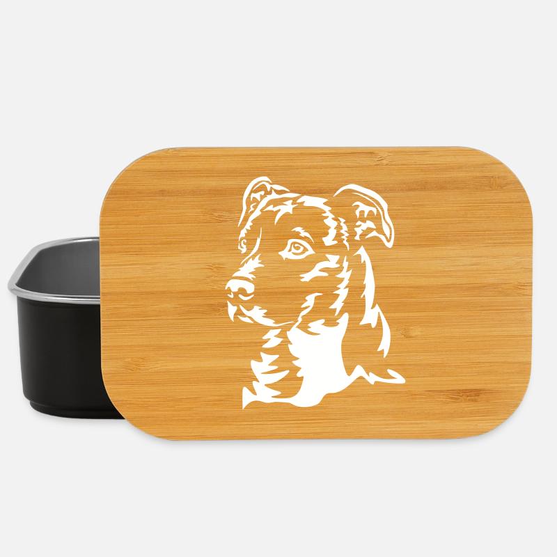 Tête de Staffordshire Terrier américain « Black Edition » - Boîte à goûter - noir