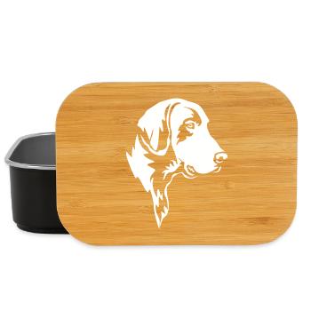 German Shorthair Head "Black Edition" - Lunch Box - black - Front