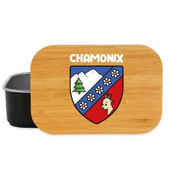 Flag Mignon Chamonix Mont Blanc Haute Savoie - Lunch Box - black - Front