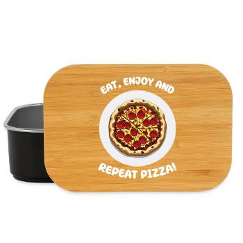 Pizza - Boîte à goûter - noir - Devant