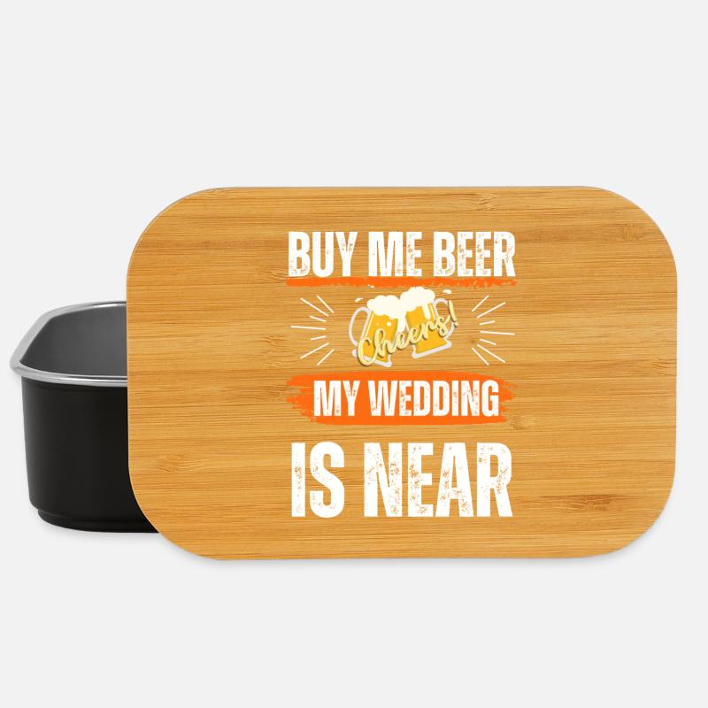 JGA, achete-moi de la bière mon mariage est proche - Boîte à goûter - noir