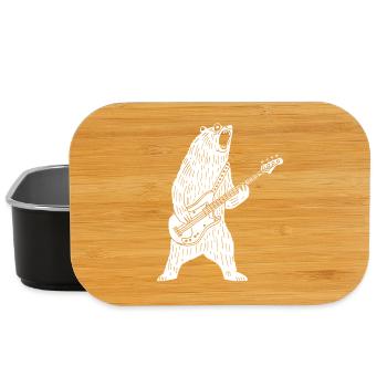 Eisbär-Gitarrist - Lunch Box - Schwarz - Vorne