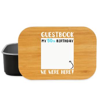 50th Birthday - Lunch Box - black - Front