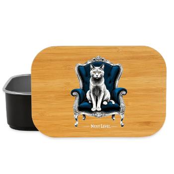 BKH Britisch Kurzhaar Blue Katze Königssessel - Lunch Box - Schwarz - Vorne