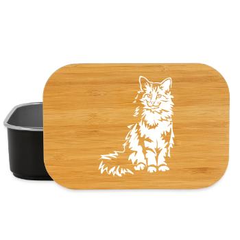 Norwegische Waldkatze "Black Edition" - Lunch Box - Schwarz - Vorne