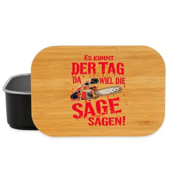 Halloween Säge Ruhrpott Ruhrgebiet Shirt - Lunch Box - Schwarz - Vorne