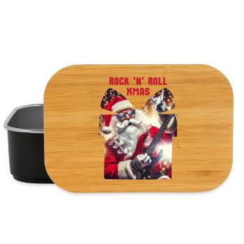 Rock n Roll Xmas - Santa Claus Rocker - Lunch Box - black - Front