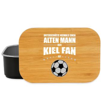 Alter Mann - Kiel Fan | Retro Vintage Design - Lunch Box - Schwarz - Vorne