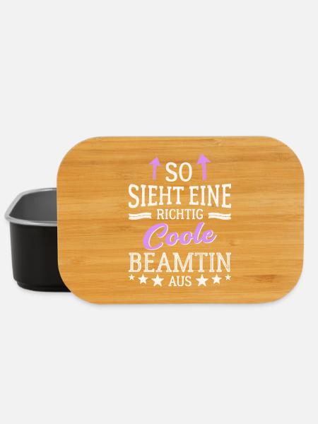 So sieht eine richtig coole Beamtin aus - Lunch Box - Schwarz