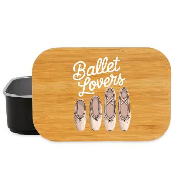 Ballet Lovers Five Slippers - Lunch Box - black - Front