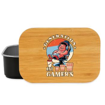 Fat Gamer Kids - Lunch Box - black - Front