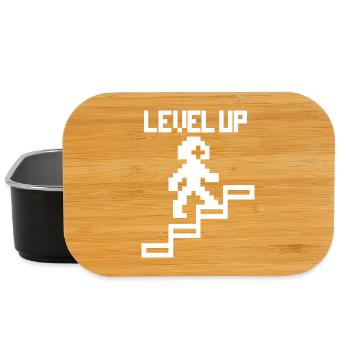 Passez au niveau supérieur - pixels de jeu amusants - Boîte à goûter - noir - Devant