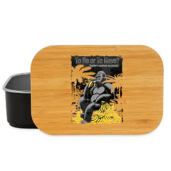 Primal Ape with Banana Pile - Lunch Box - black - Front
