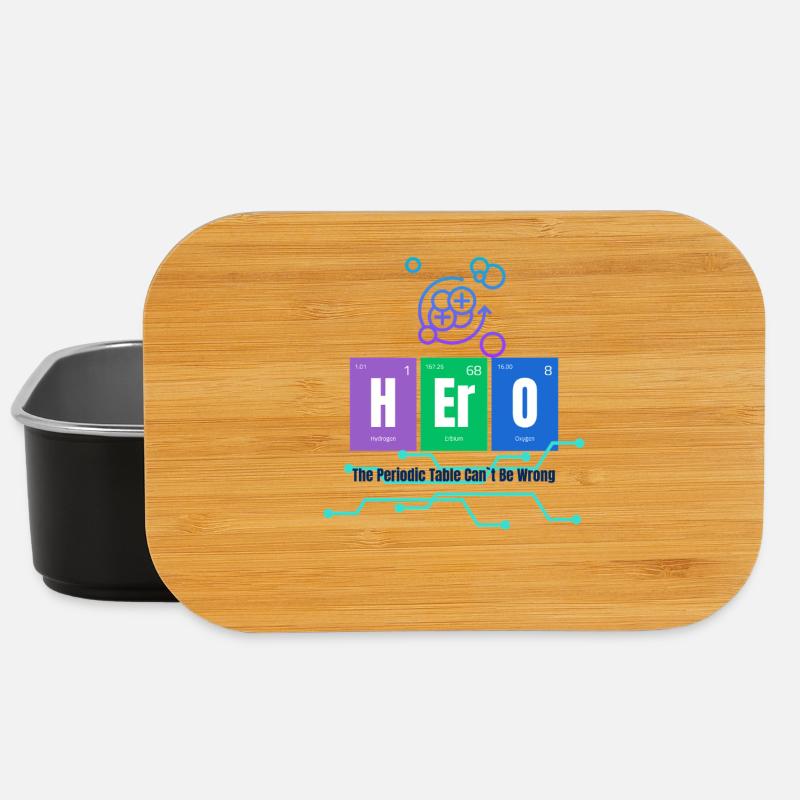 Periodic table and atoms - Lunch Box - black