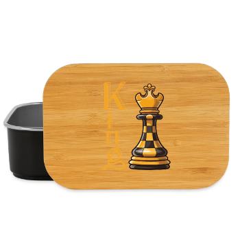 Schachkönig Eleganz - Lunch Box - Schwarz - Vorne