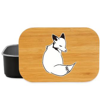 Fuchs Comic: Schlau, Foxy & Manga Style - Lunch Box - Schwarz - Vorne