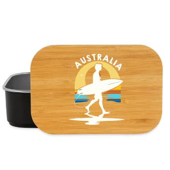 Surfer Australia at sunset - Lunch Box - black - Front